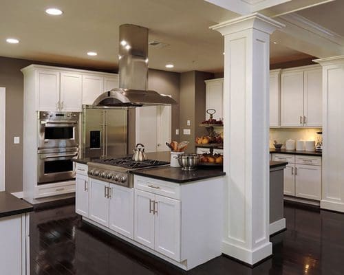How to Beautify a Load Bearing Column in the Centre of Floor - Happho How to Beautify a Load Bearing Column in the Centre of Floor - Happho